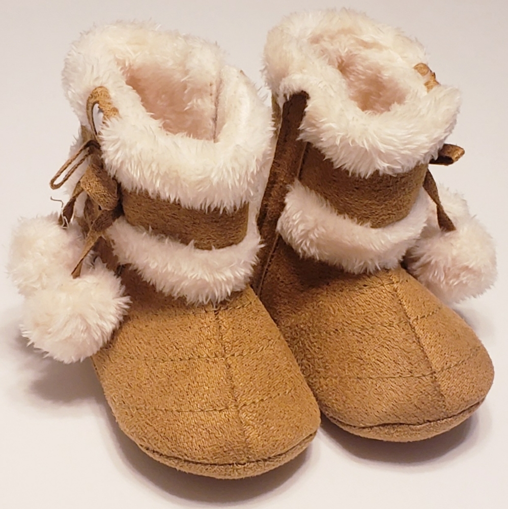 Baby girl plush winter boots